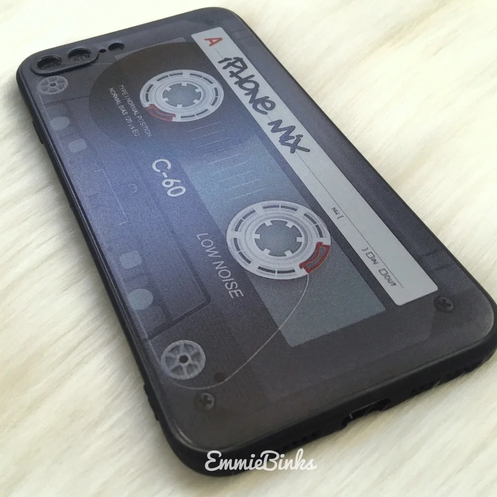 💥3for$28 New Retro Tape Cassette Cellphone Cover IPhone 7P 8P Case
